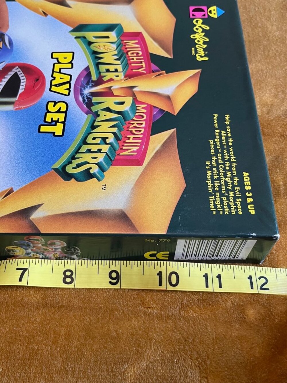 VTG 1993 Mighty Morphin Power Rangers Colorforms Play Set #779 Incomplete - Picture 8 of 9